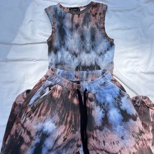 Missguided Sweatpants and Bodysuit Set